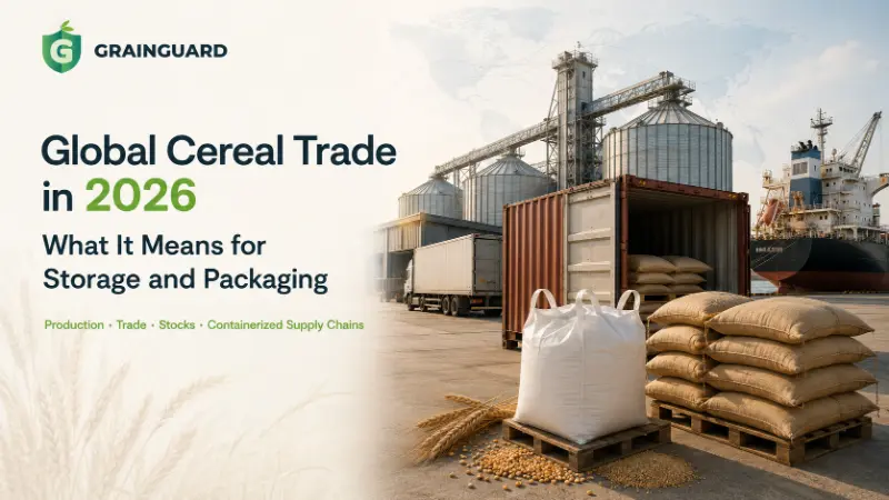 Commercio globale di cereali nel 2026: cosa significa per lo stoccaggio e l’imballaggio?