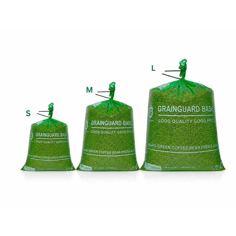 Fodera per borsa ermetica in iuta con chicchi di caffè verde Fodera per borsa ermetica in iuta con chicchi di caffè verde