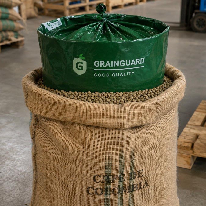 Fodera ermetica in iuta per chicchi di caffè verde Fodera ermetica in iuta per chicchi di caffè verde
