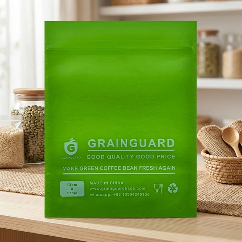 Borsa ermetica per campioni di chicchi di caffè verde