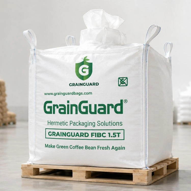 Borsa da tonnellata per imballaggio ermetico in chicchi di caffè verde